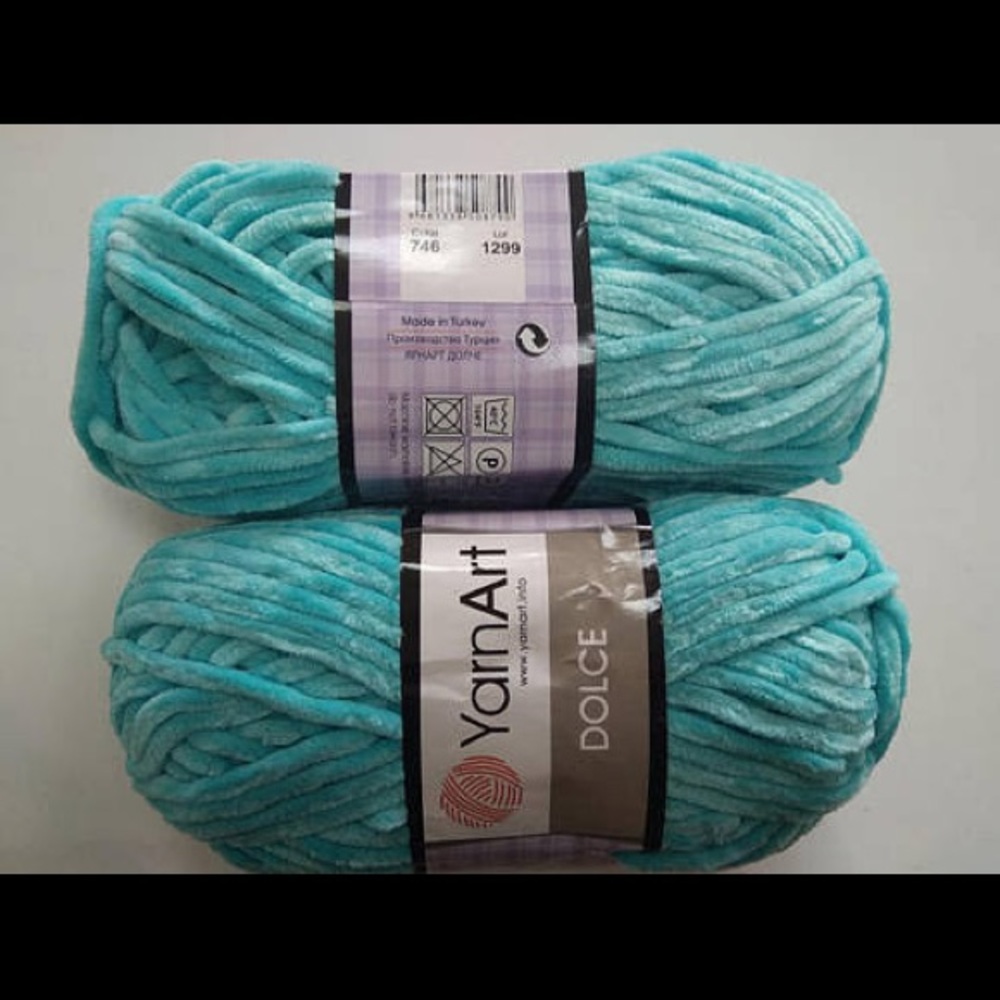 🍁Soft velvet blue yarn🍁 - Picture 5 of 5